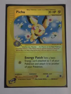 Pichu E-Series Expedition Base Set 2002 Reverse Holo Card 58/165 - Image 2