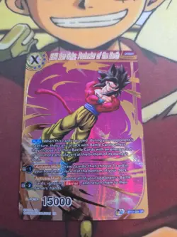 Dragon Ball Super Card Game SS4 Son Goku, Protector of the Earth Vermilion... - Image 1