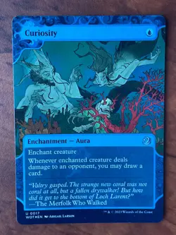 Curiosity Showcase Foil MTG Magic the Gathering Card NM Near Mint WOT - Image 1