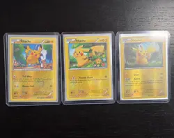 Pokemon XY Era Pikachu Reverse Holo 3-Card Lot (27/111, 20/108, 48/162) - NM - Image 1