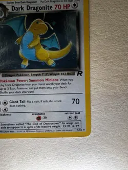 Dark Dragonite 5/82 Team Rocket Unlimited 2000 Pokemon Card Holo Rare NM LP - Image 5