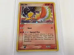 PSA 7 Ho-Oh Cosmos Holo 27/115 EX Unseen Forces 2005 Pokemon Card NM THEME DECK - Image 2