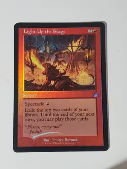 MTG - Light Up the Stage (Retro Frame) - Ravnica Remastered Foil - Image 1