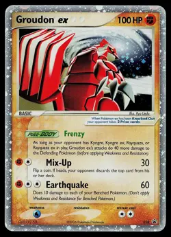 Pokemon Card - Groudon ex Nintendo Black Star Promos 038 Promo Holo - Image 1