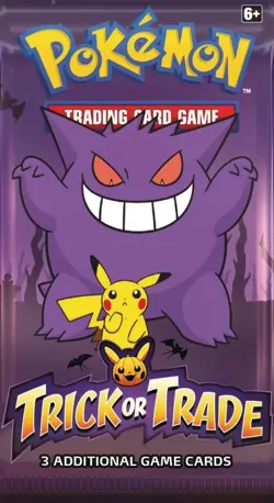 Pokemon 2022 Trick Or Trade Game 3 Card Booster Packs-New-Sealed - Image 1