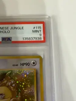 PSA9 Pokemon Card Old Back Kangaskhan Expansion Pack Pokemon Jungle - Image 4