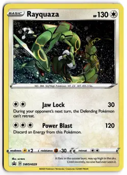 Rayquaza SWSH029 SWSH: Sword & Shield Promo Cards Pokemon Holofoil LP - Image 1