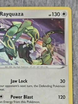 Pokemon TCG SWSH029 Rayquaza Holographic Card - Image 4