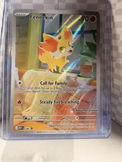 Pokemon TCG Fennekin 080 Pokemon Center Stamped Promo Card - Image 1