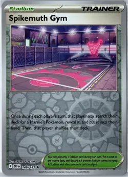 Pokemon Card - Spikemuth Gym 169/182 Destined Rivals Uncommon Reverse Holo NM - Image 1