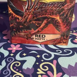 Dragon Shield 100ct Matte Sleeves - Red Matte - Image 2