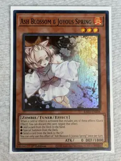 Yu-Gi-Oh Ash Blossom & Joyous Spring RA01-EN008 Super Rare 1st Edition NM - Image 1