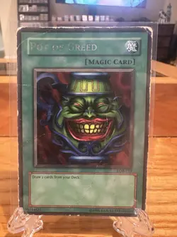 Yu-Gi-Oh Pot Of Greed Unlimited LOB-119 HP/DMG - Image 1