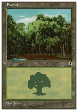 Forest (178) Magic mtg Light Play, English Portal 3 Kingdoms x1 - Image 1