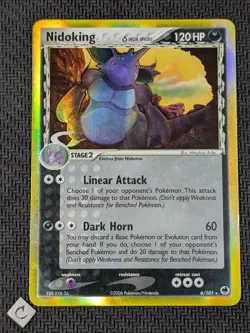 Nidoking (Delta Species) 6/101 - Dragon Frontiers Holo Rare Pokemon TCG MP - Image 1