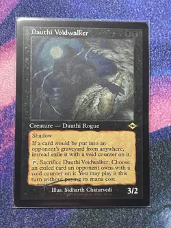 MTG: Modern Horizons 2: Foil Etched Retro Frame Dauthi Voidwalker: LP Condition - Image 1