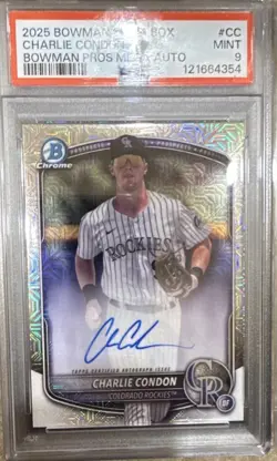 2025 Bowman - Chrome Prospect Mega Box Autographs Charlie Condon #BMA-CC - Image 1