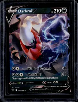Darkrai V 098/189 Holo V Rare Astral Radiance Pokemon Near Mint - Image 1