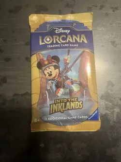 Disney Lorcana Into the Inklands booster pack, 12 cards, NEW sealed package - Image 2