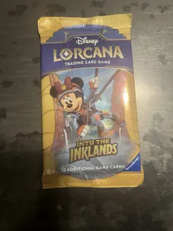 Disney Lorcana Into the Inklands booster pack, 12 cards, NEW sealed package - Image 3