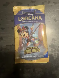 Disney Lorcana Into the Inklands booster pack, 12 cards, NEW sealed package - Image 4