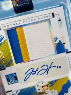 2024 Impeccable ~ JUSTIN HERBERT ~ Immense Patch AUTO #'d /15 💥 Chargers 🔥 - Image 4