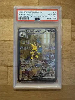PSA 10 Alakazam ex 201/165 Scarlet & Violet 151 Pokemon English 2023 SIR - Image 1