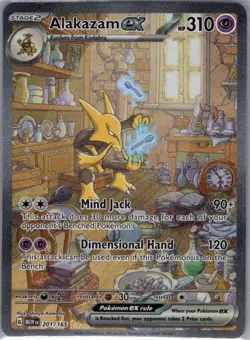Alakazam ex 201/165 SIR SV: Scarlet & Violet 151 - Pokemon Card - NM - Image 1