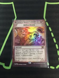 MTG Magic The Gathering Skullcrack Foil Breaking News Red Instant Commander - Image 1