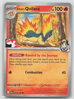 Ethan's Quilava 033/182 Common Prize Pack Series Cards Pokemon Near Mint - Image 1