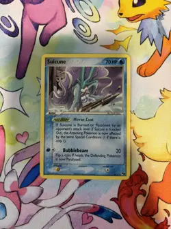Suicune 4/17 POP Series 2 Regular Rare Non Holo 70 HP Pokemon Card LP Condition - Image 1