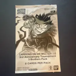 Bandai Namco One Piece Card Game OP-13 3rd Anniversary Promo Pack (2) ENG - Image 1
