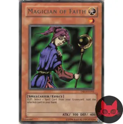 Yugioh Magician of Faith DB1-EN163 Rare MP - Image 1