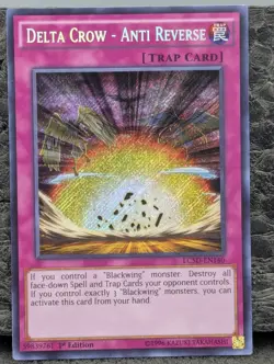 Yugioh Delta Crow - Anti Reverse LC5D-EN140 Secret Rare 1st Ed LP - Image 1