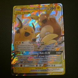 Pokemon GX Tag Team Raichu and Alolan Raichu Card Unified Minds 54/236 - Image 2