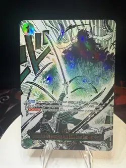Demon Aura Nine Sword Style Asura Blades Drawn Dead Man's Game Alt Art OP12-037 - Image 1
