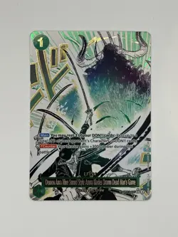 Demon Aura Nine Sword Style Asura Blades Drawn Dead Man's Game Alt Art OP12-037 - Image 1