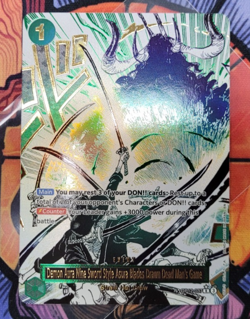 Demon Aura Nine Sword Style Asura Blades Drawn Dead Man's Game OP12-037 Alt Art - Image 1