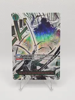 OP12-037 Alt Art Demon Aura Nine Sword Style Asura Blades Drawn Dead Man's Game - Image 1