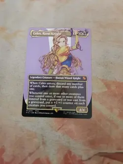 Celes, Rune Knight Borderless Commander Final Fantasy MTG NM - Image 1