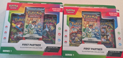 Pokemon TCG First Partner Illustration Collection Series 1 2 Box Promo Booster - Image 1