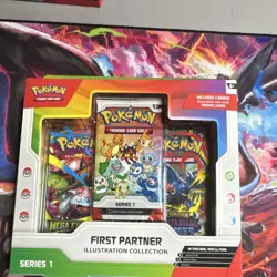 Pokemon First Partner Illustration Collection Series 1 Promo Booster Sealed Box - Image 1