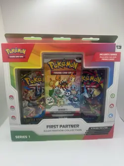 Pokemon TCG First Partner Illustration Collection Series 1 Box Booster Promo Ch… - Image 1
