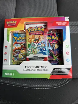 Pokemon First Partner Illustration Collection Series 1 Box Promo Booster Sticker - Image 1