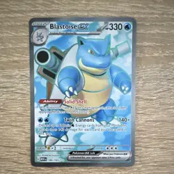Pokemon TCG Blastoise ex 184/165 Scarlet & Violet 151 Ultra Rare Full Art Holo - Image 1