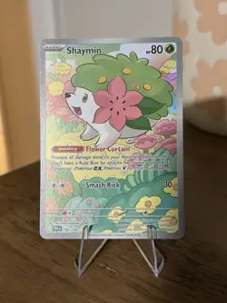 Pokemon TCG Shaymin Illustration Rare Card 185/182 Sv10: Destined Rivals - Image 1