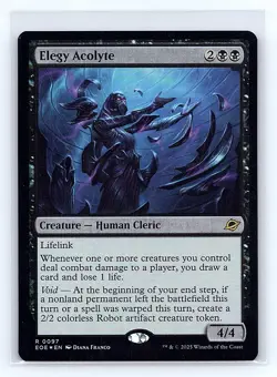 Edge of Eternities #97 Elegy Acolyte Foil Rare - Image 1