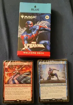 SDCC 2025 HASBRO MAGIC THE GATHERING SPIDER-MAN WELCOME DECK Blue - Image 1