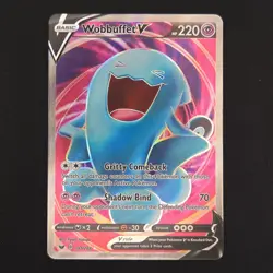 Pokemon TCG Card Wobbuffet V 191/202 Sword & Shield Base Set Full Art - NM - Image 1