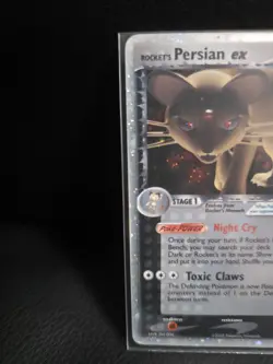 2005 Pokemon EX Unseen Forces Rocket's Persian #116/115 HP - Image 3